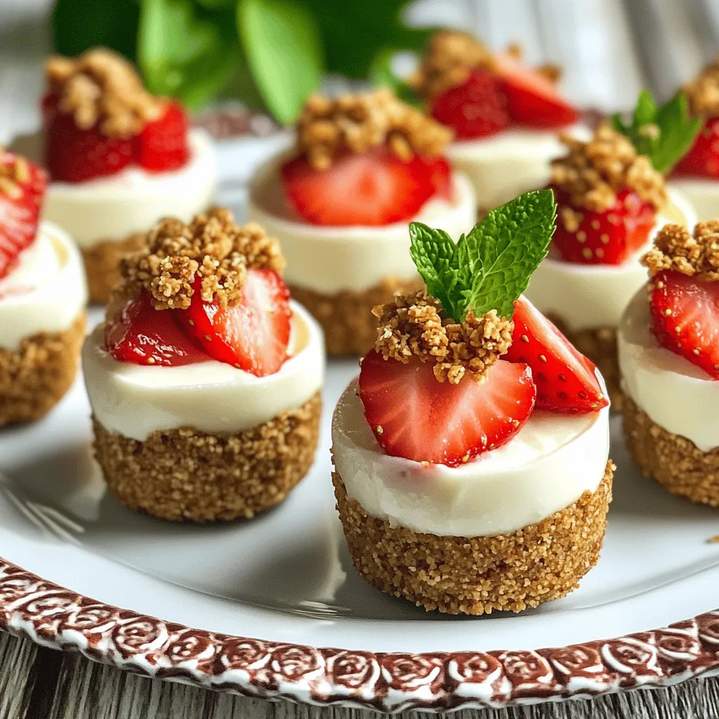 Strawberry cheesecake crunch bites are fun, bite-sized strawberry treats. They combine creamy cheesecake with fresh strawberries and a crunchy crust. Unlike traditional cheesecake, these bites have no baking involved. You mix the ingredients, chill them, and they’re ready to eat.