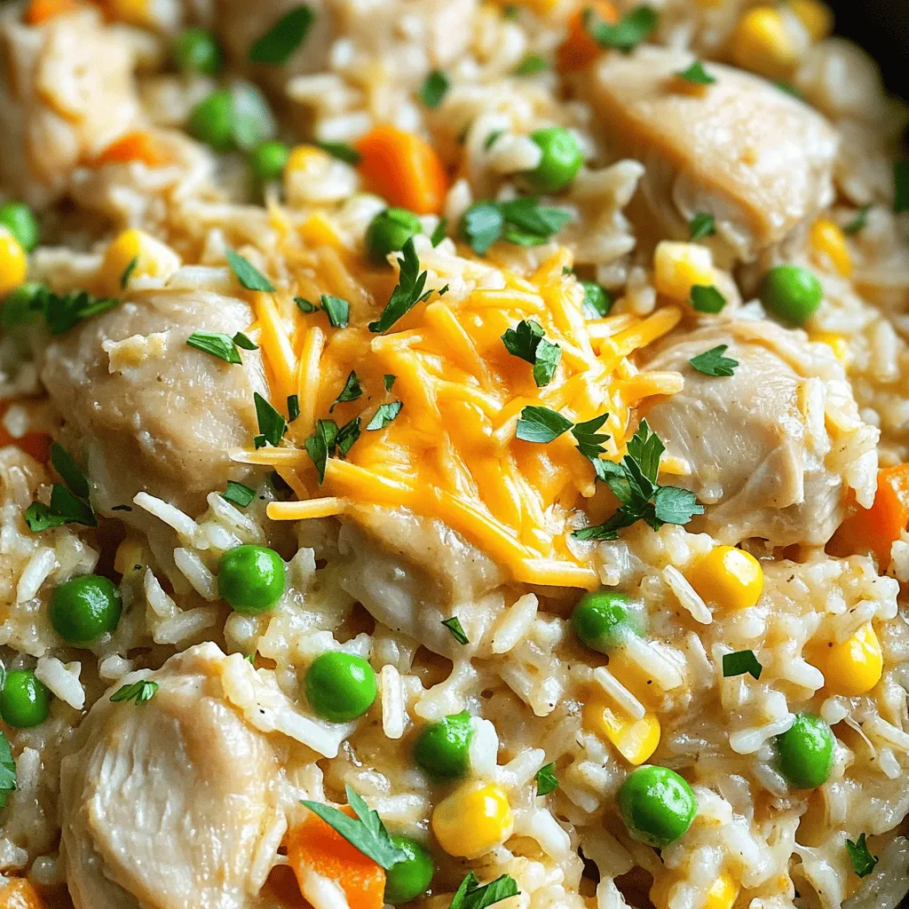 To make the Instant Pot Chicken and Rice Casserole, you