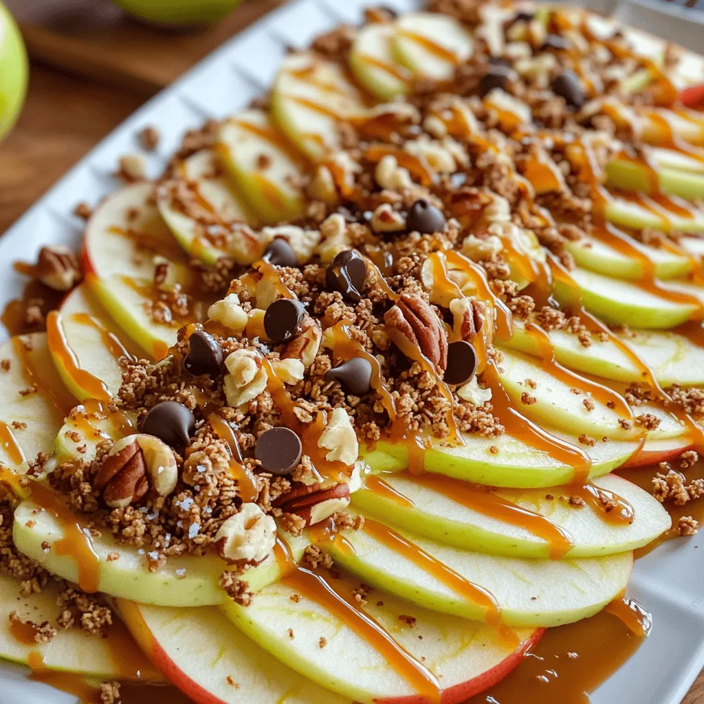 Caramel Apple Nachos Irresistible Sweet Treat Delight