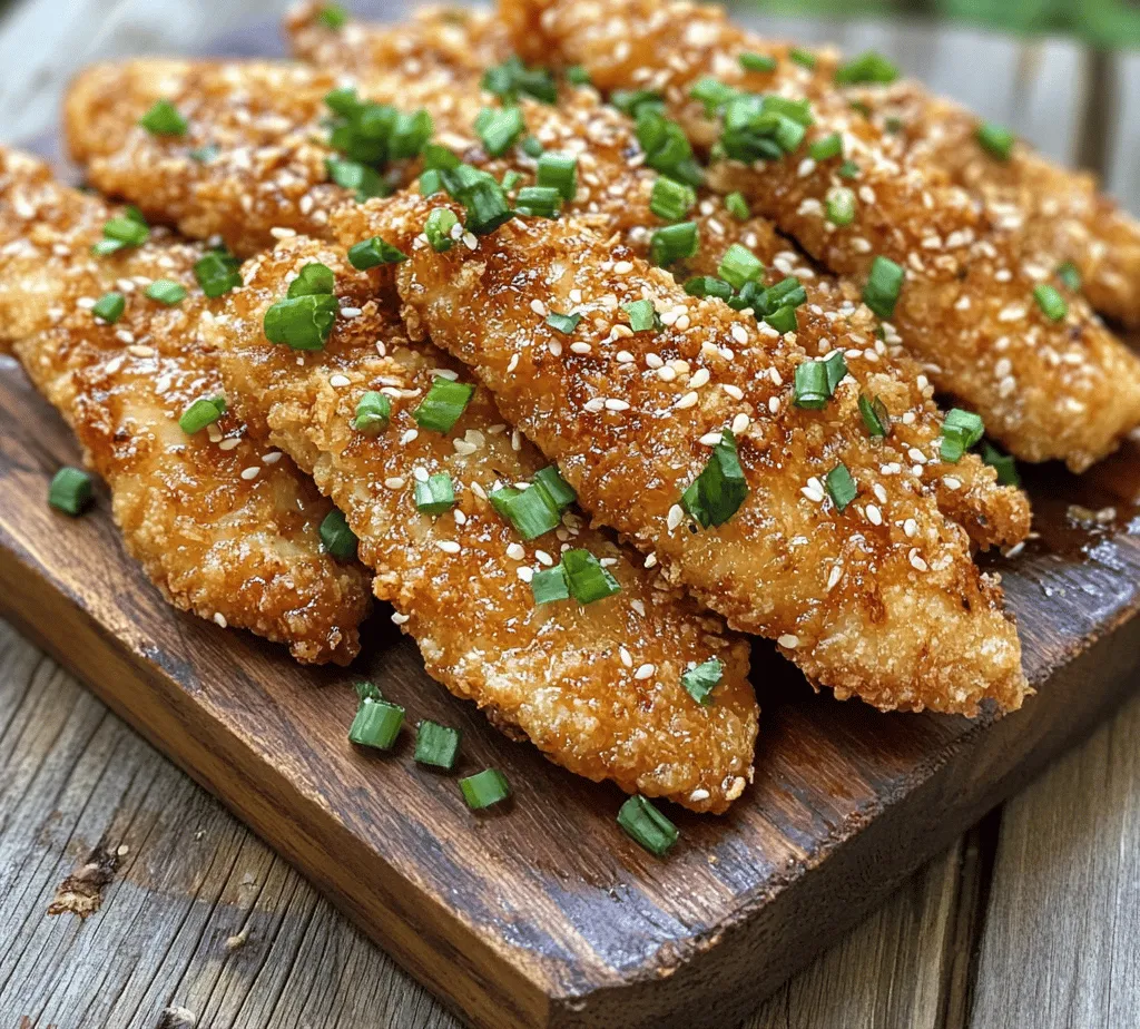 When it comes to comfort food, few dishes can rival the allure of crispy chicken tenders. These Honey Garlic Crispy Chicken Tenders take the classic favorite to a whole new level. Imagine biting into a perfectly golden-brown chicken tender, its crunch giving way to tender, juicy meat, all enveloped in a deliciously sweet and savory honey garlic sauce. Whether served as an appetizer, a delightful snack, or the star of your family dinner, this dish is sure to impress.