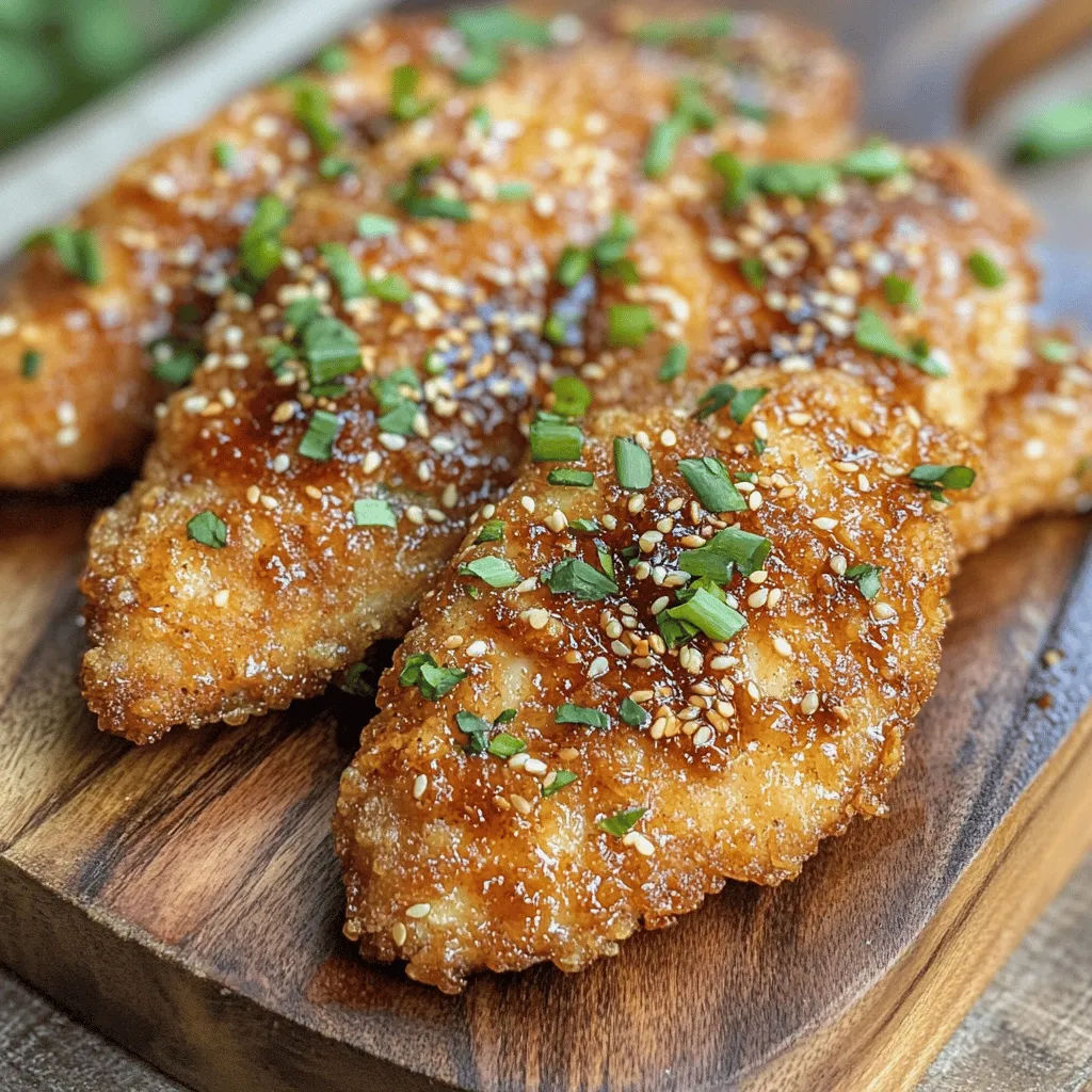 Irresistibly Delicious Honey Garlic Crispy Chicken Tenders Recipe