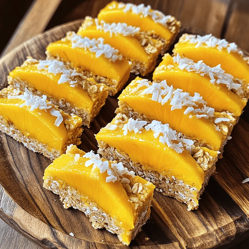 Mango Coconut Breakfast Bars Nutritious and Tasty