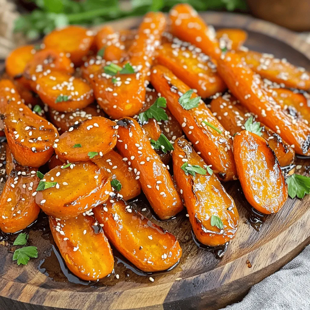 Tahini Maple Roasted Carrots Flavorful Dinner Delight