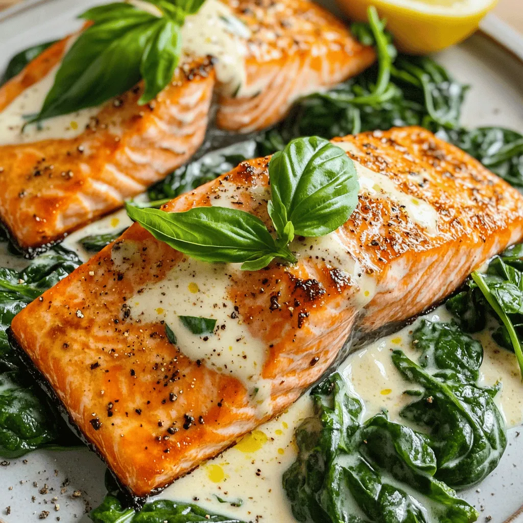 Pan-Seared Salmon Florentine Flavorful and Healthy Dish
