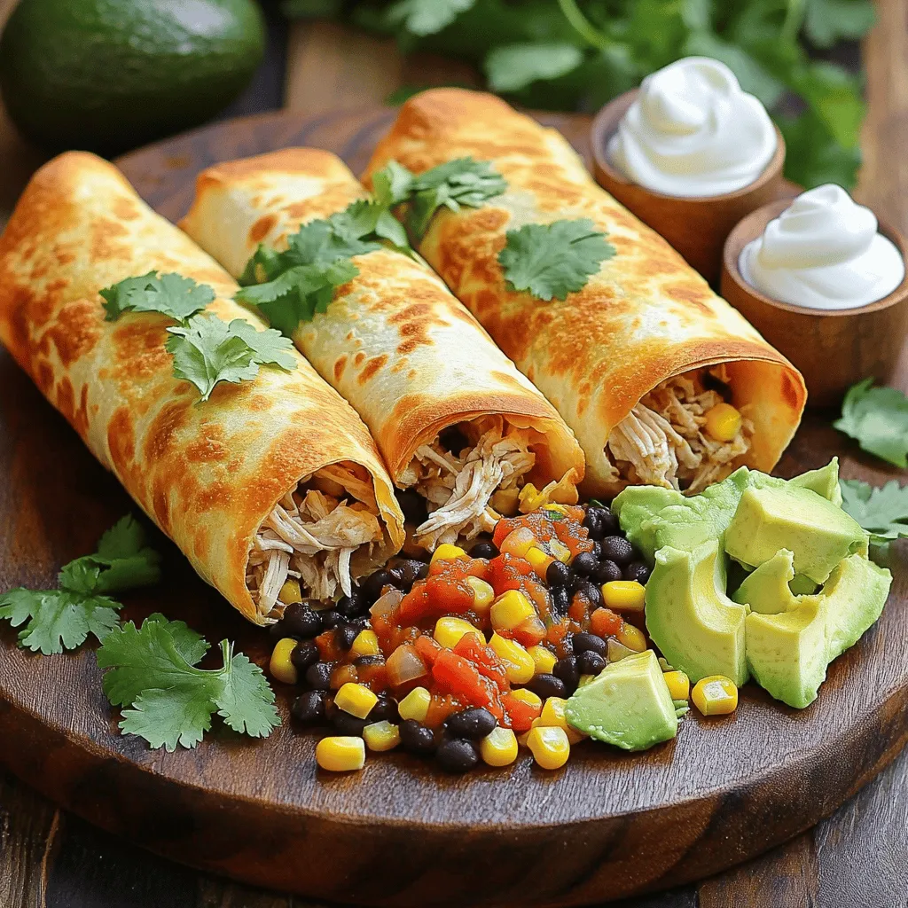 Easy Baked Chicken Chimichangas Quick and Tasty Meal