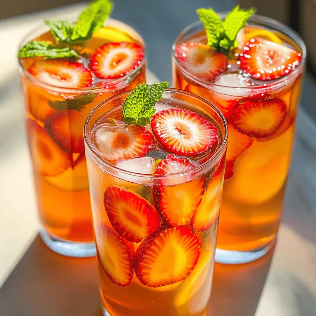 Strawberry Sweet Tea Refreshing and Easy Recipe