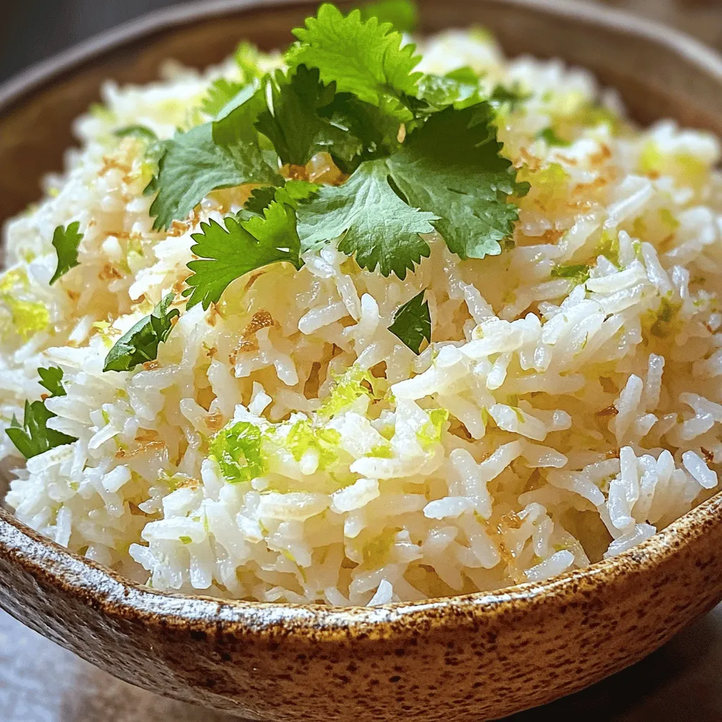 Coconut Lime Rice Tasty and Easy Side Dish Recipe