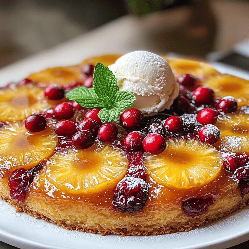 Cranberry Pineapple Upside-Down Delight: A Unique Sweet Treat