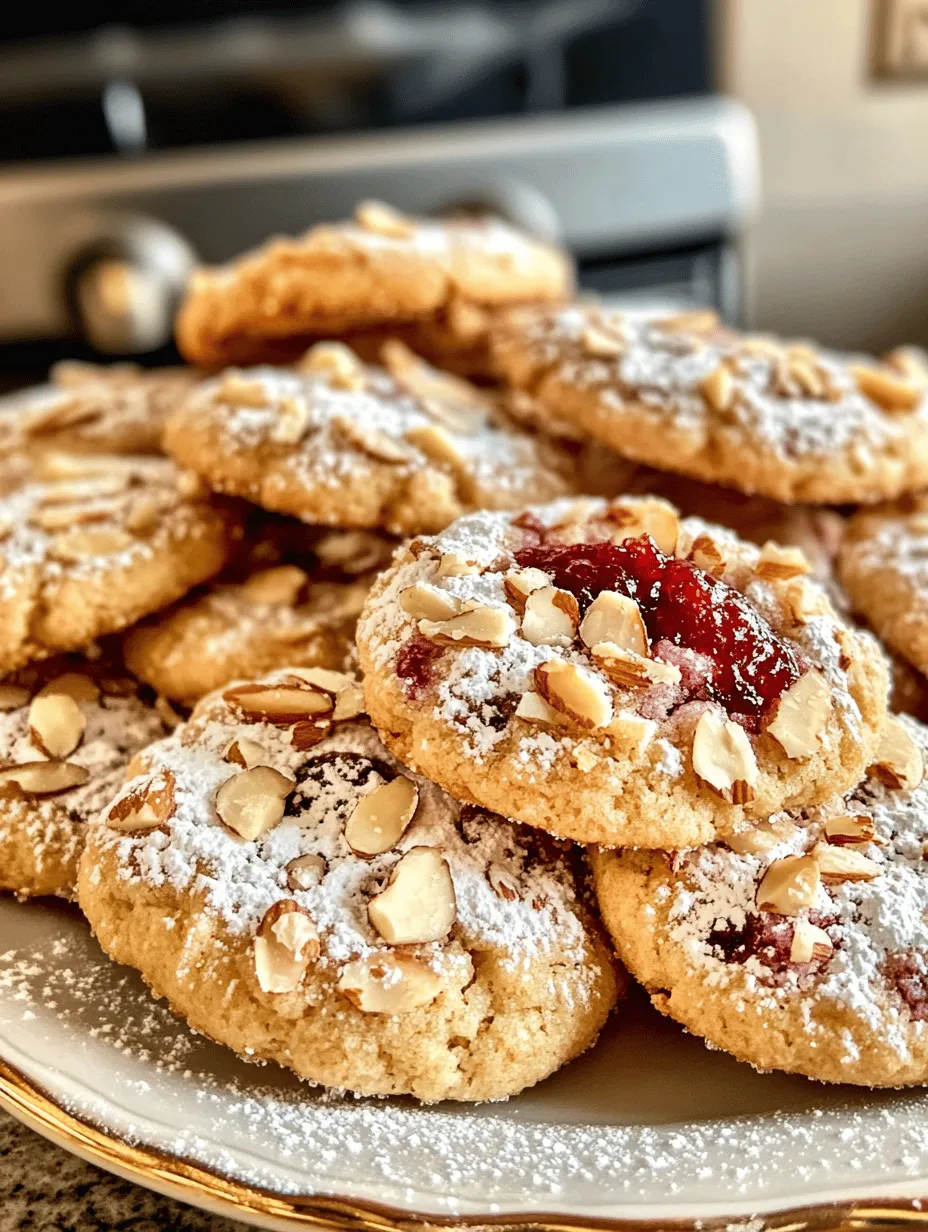 Raspberry-Filled Almond Snow Cookies: A Festive Delight