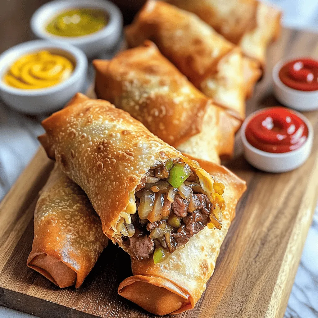 Philly Cheesesteak Egg Rolls Delicious and Easy Recipe