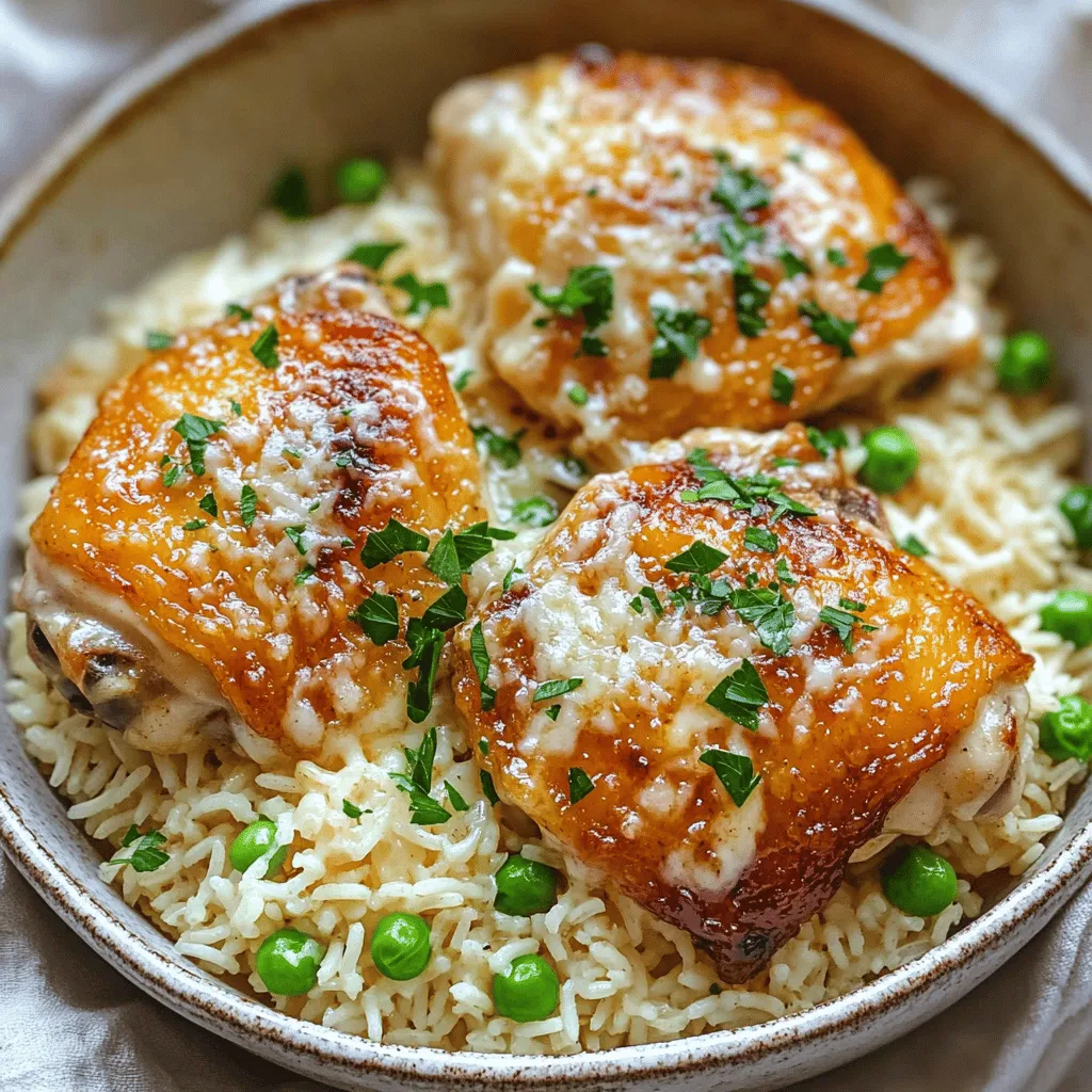Garlic Parmesan Chicken and Rice Recipe