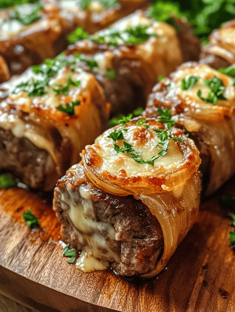 French Onion Beef Roll-Ups Recipe