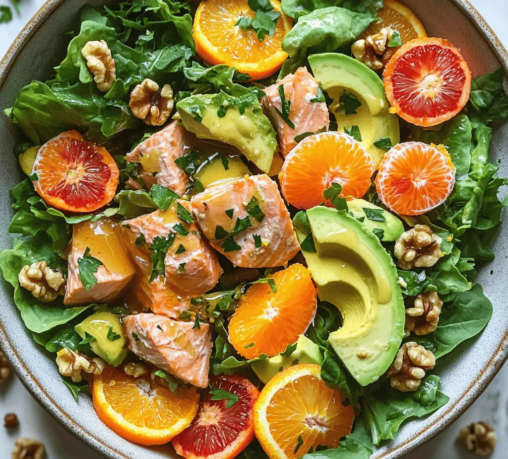 In the world of healthy eating, finding a dish that is both delicious and nutritious can sometimes feel like a challenge. Enter the Zesty Citrus Salmon Salad – a vibrant and refreshing meal that not only pleases the palate but also nourishes the body. This salad is a delightful combination of fresh greens, succulent salmon, and zesty citrus fruits that come together to create a dish bursting with flavor and packed with nutrients. Whether you are looking for a light lunch, a satisfying dinner, or a nutritious meal prep option, this salad is sure to become a staple in your culinary repertoire.