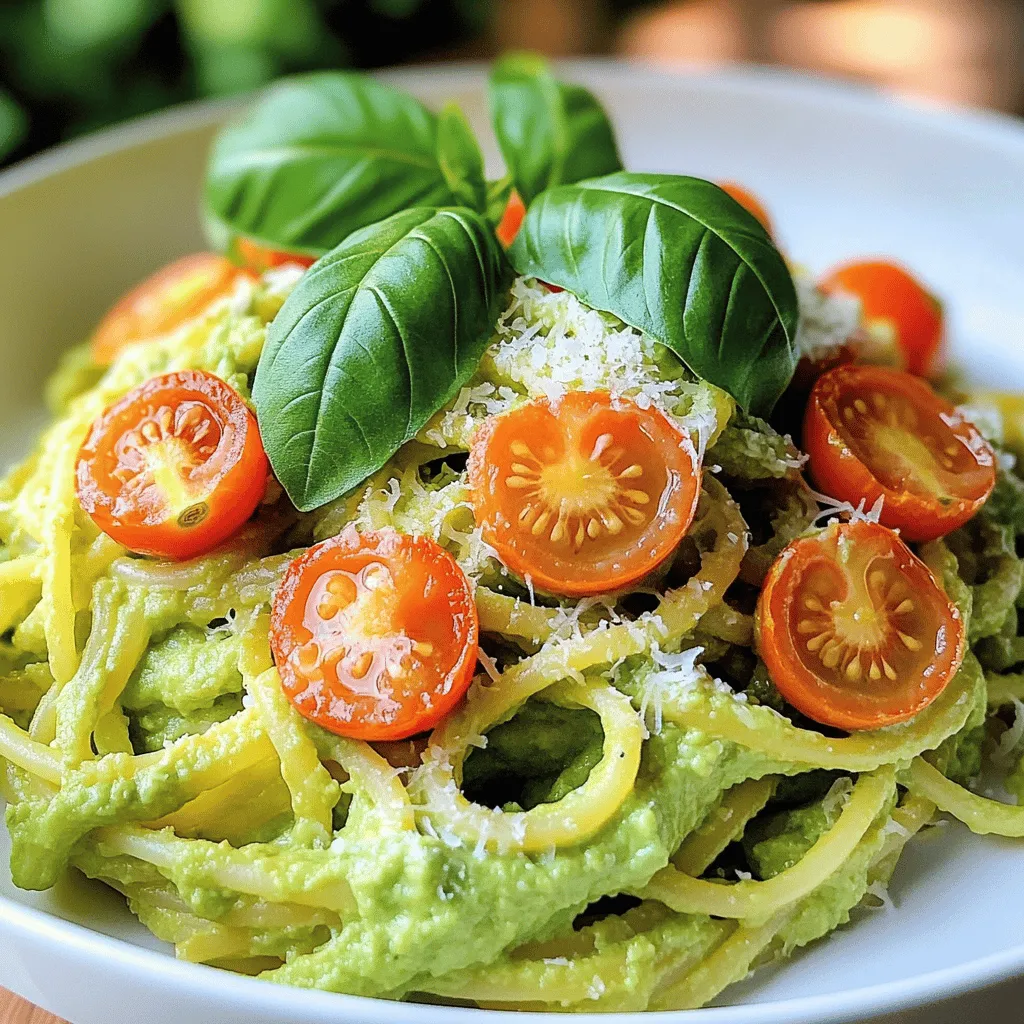 Creamy Avocado Pasta Flavorful and Healthy Delight