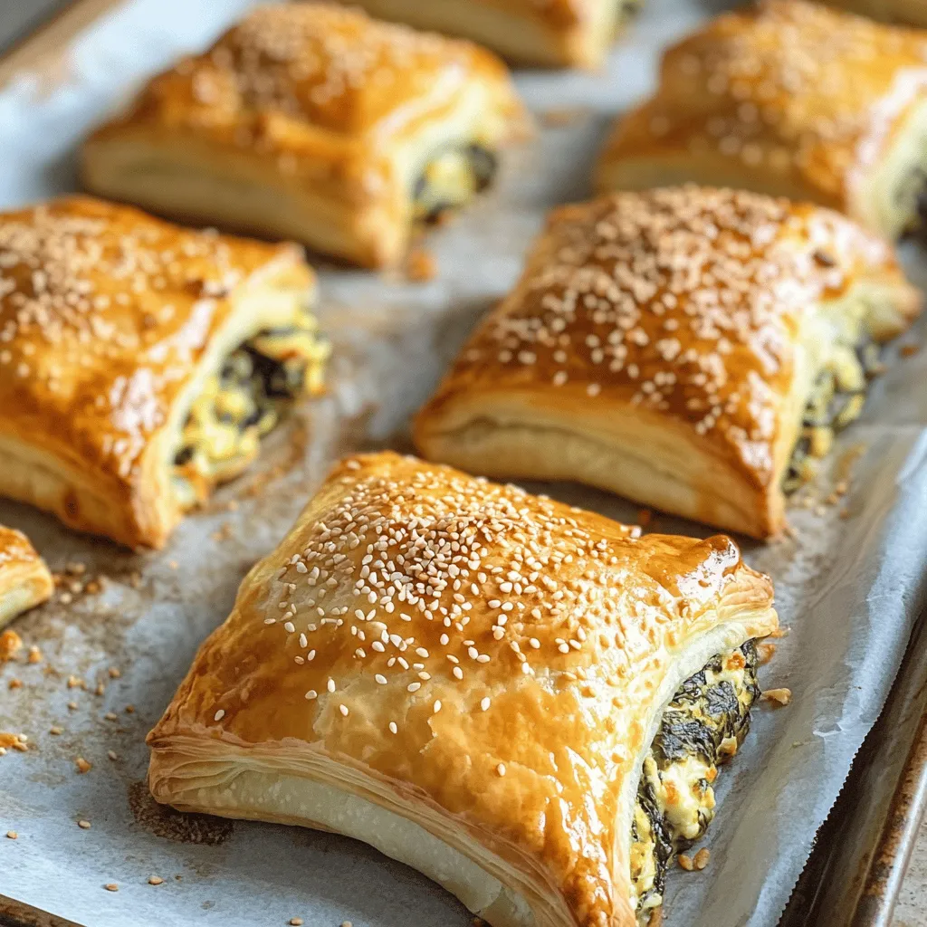 Cheese and Spinach Stuffed Pastry Recipe