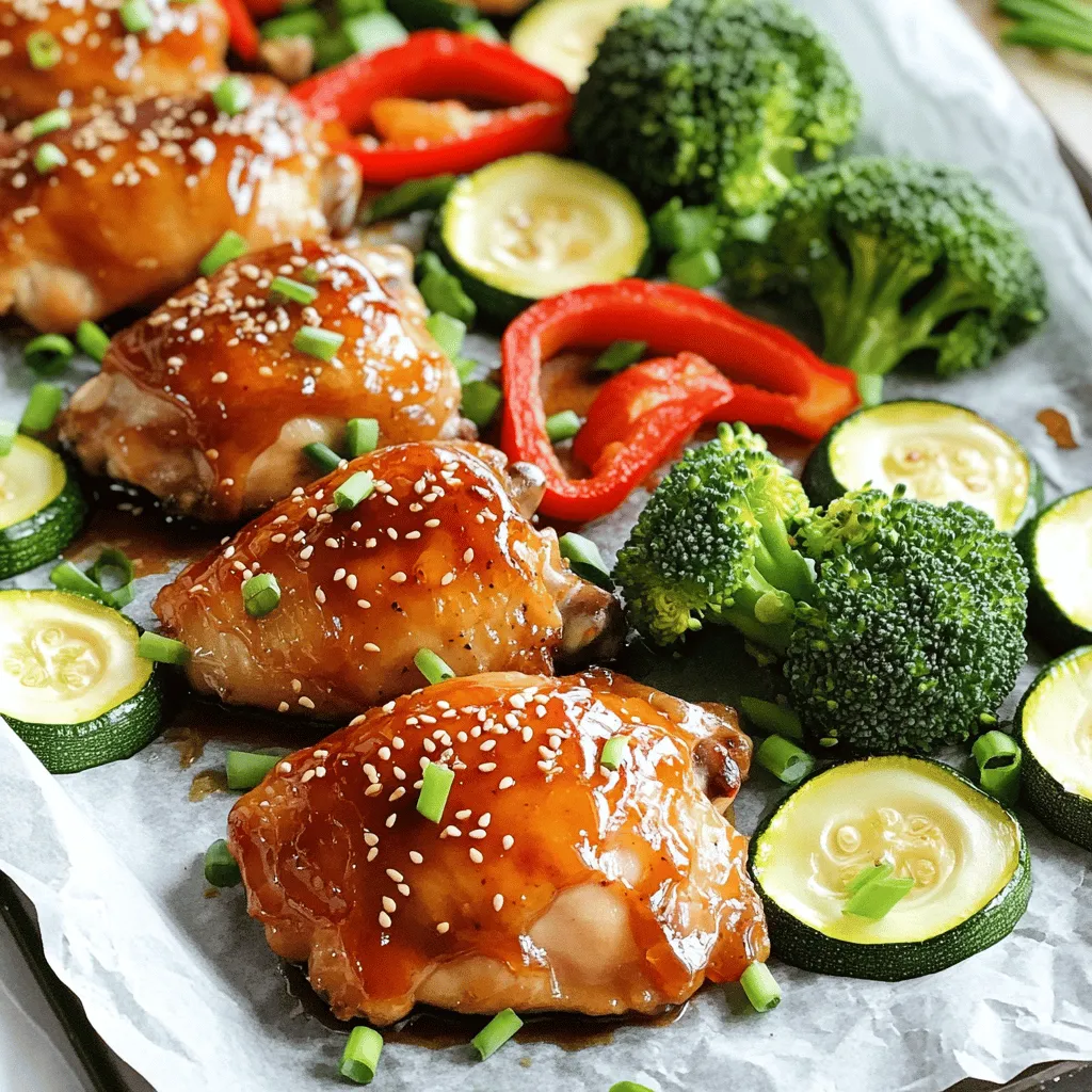 Sheet-Pan Honey Sriracha Chicken Veggies Delight