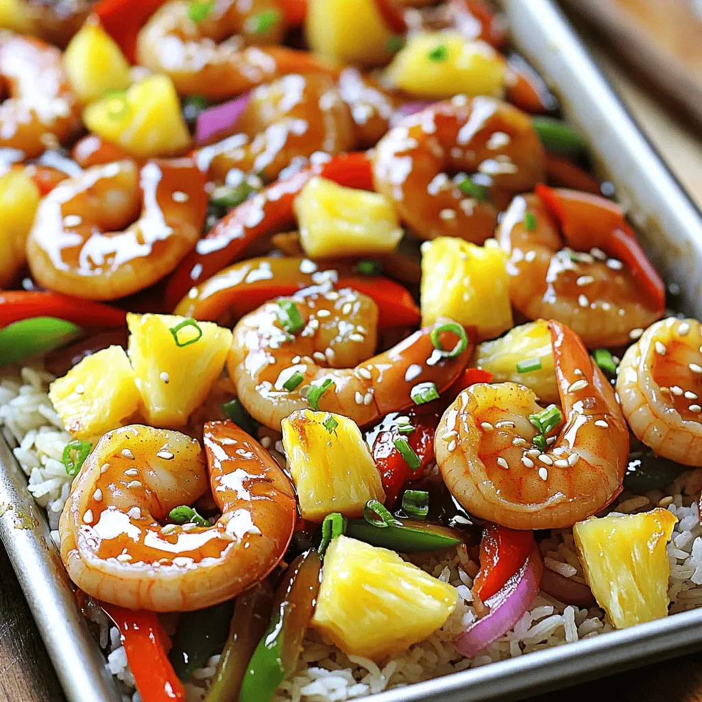 Sheet-Pan Teriyaki Shrimp Pineapple Bowls Delight
