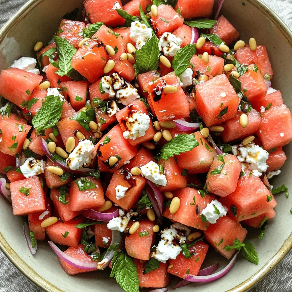 Vibrant Watermelon Salad Refreshing and Healthy Delight