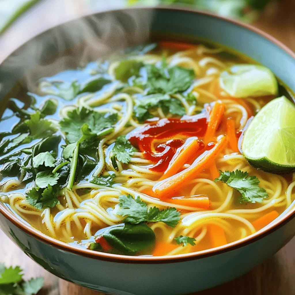 Spicy Sriracha Noodle Soup Flavorful and Simple Dish