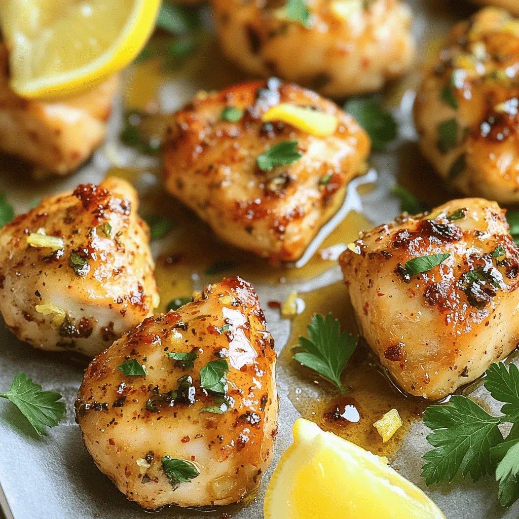 Here’s what you need for Lemon Garlic Chicken Bites. Gather these simple items: