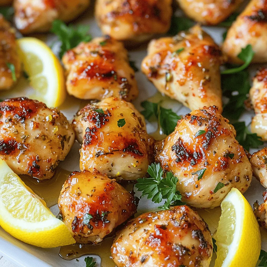 Lemon Garlic Chicken Bites Flavorful and Easy Recipe