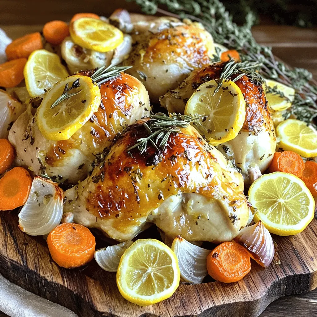 Lemon Garlic Roasted Chicken Flavorful Dinner Recipe
