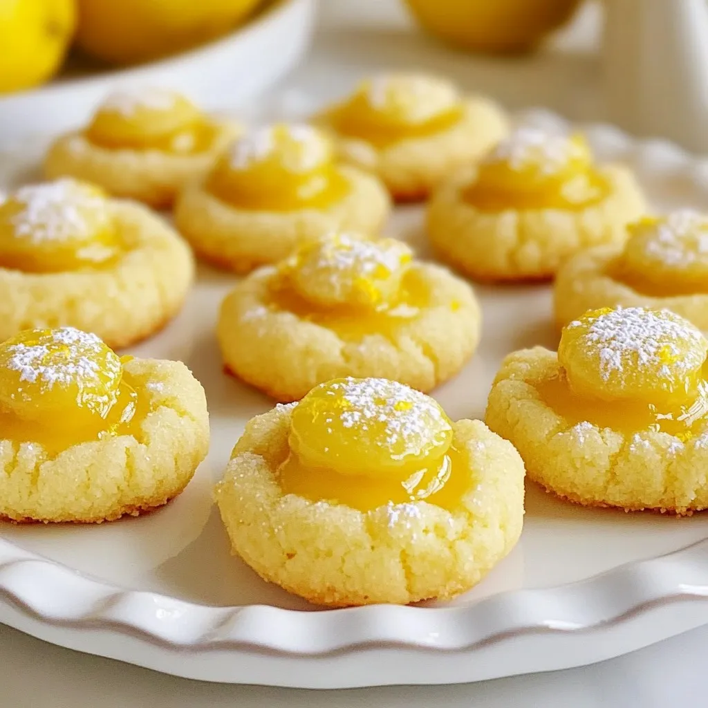 Lemon Curd Thumbprint Cookies Delightful and Sweet Treat