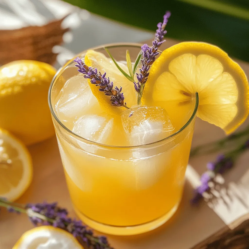 Coconut Lavender Lemonade Mocktail Recipe Refreshing Drink