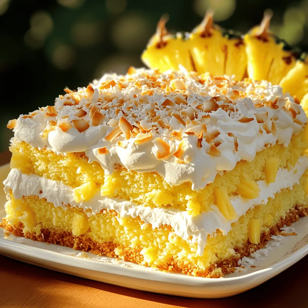 Coconut Pineapple Poke Cake Delightful and Simple Treat