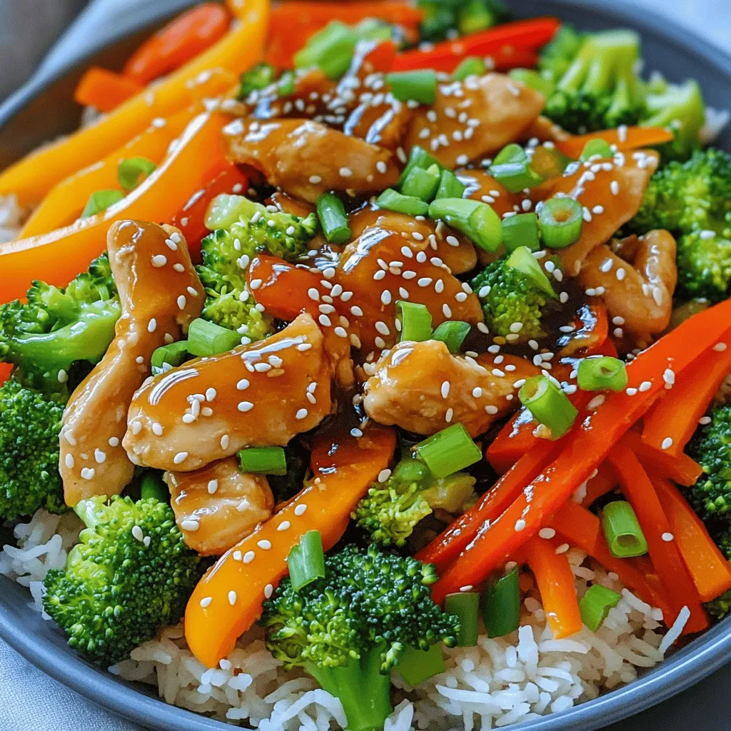 Honey Garlic Chicken Stir-Fry Tasty Quick Meal