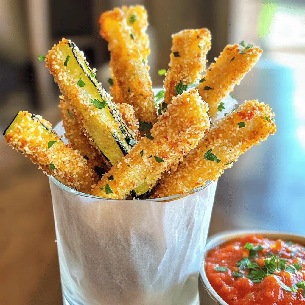 Crispy Parmesan Zucchini Fries Delightful Healthy Snack