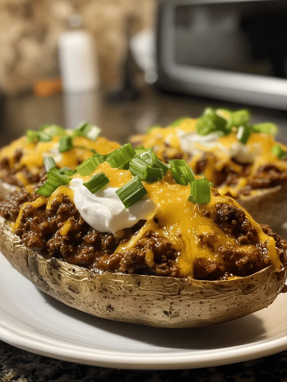 Chili Cheese Baked Potatoes: A Hearty Comfort Food Delight