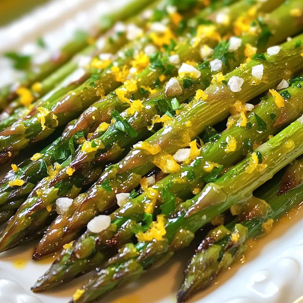 Lemon Garlic Roasted Asparagus Simple and Tasty Dish