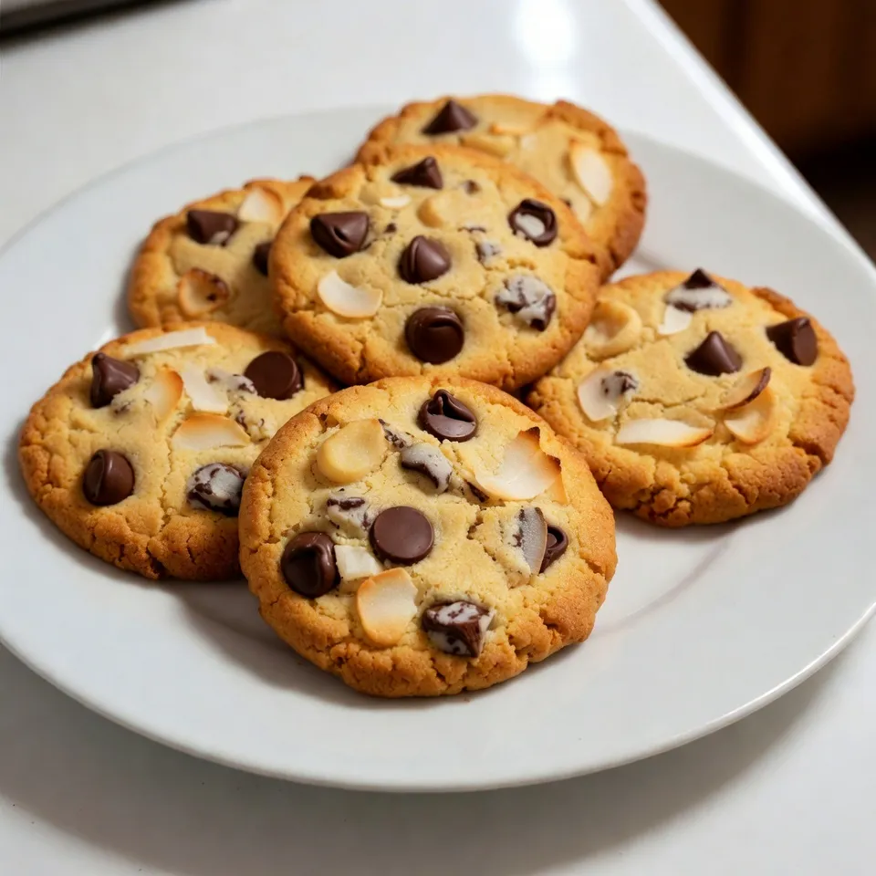 Coconut Chocolate Chunk Cookies Simple Sweet Treat