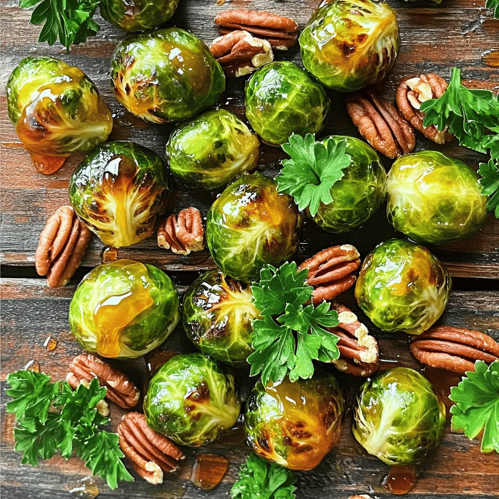 Maple Glazed Brussels Sprouts with Pecans Delight