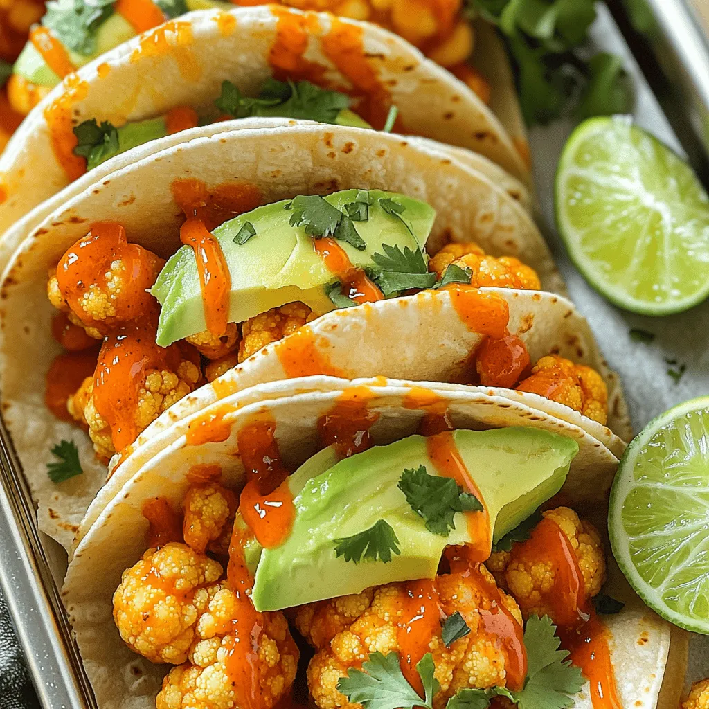 Buffalo Cauliflower Tacos Flavorful and Easy Recipe