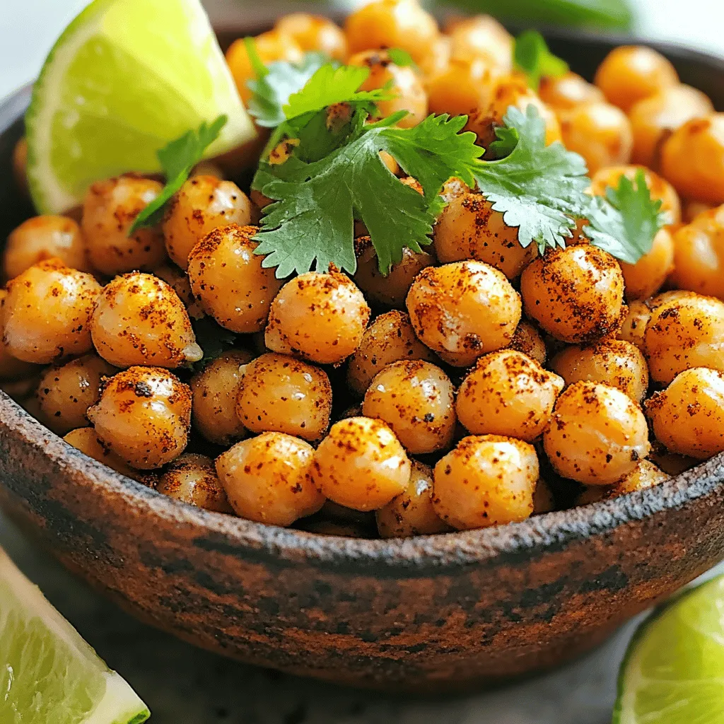 Chili Lime Roasted Chickpeas Crispy and Flavorful Snack