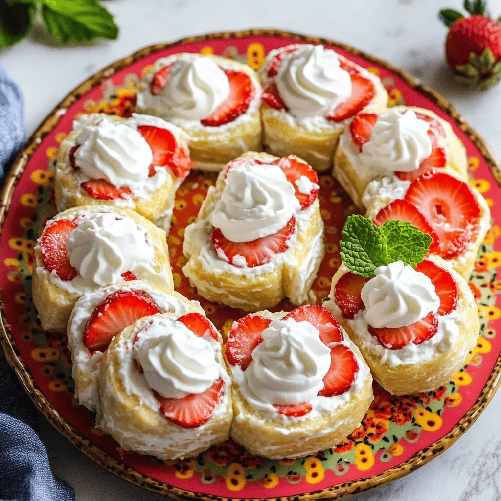 Easy Strawberry Cheesecake Rolls Recipe No-Bake Delight