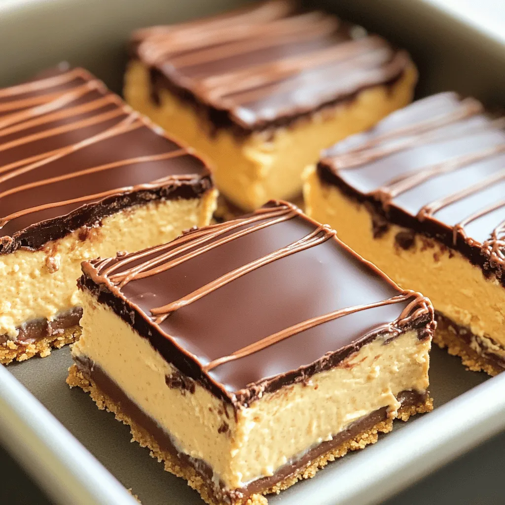 No-Bake Buckeye Cheesecake Bar Delightful Treat