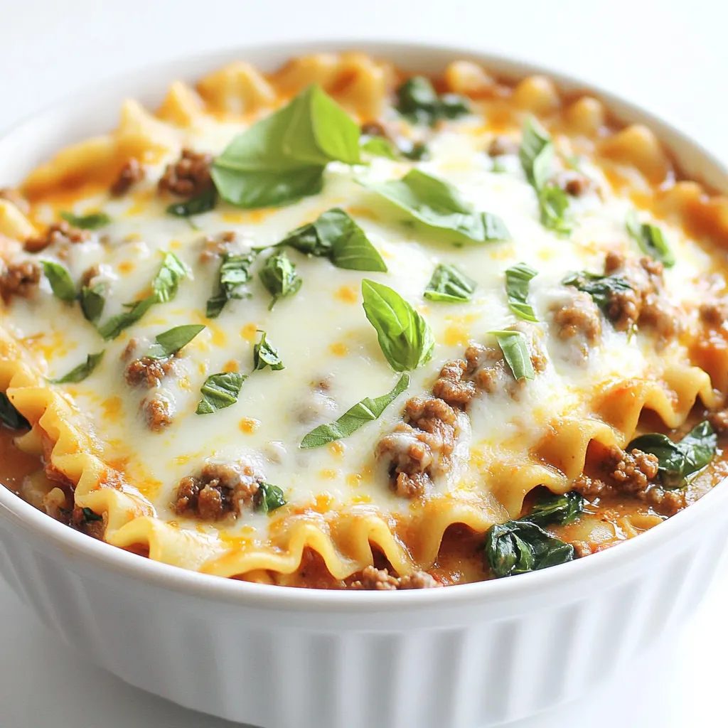 One Pot Creamy Lasagna Pasta Simple and Tasty Meal