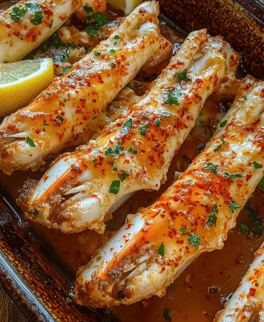 To create the perfect Baked Crab Legs in Butter Sauce, it