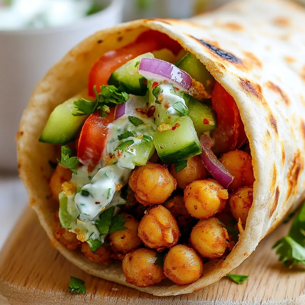 Greek Chickpea Vegan Gyros Flavorful and Easy Recipe