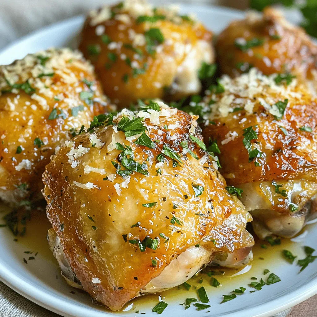 Garlic Parmesan Chicken Thighs in Air Fryer Recipe