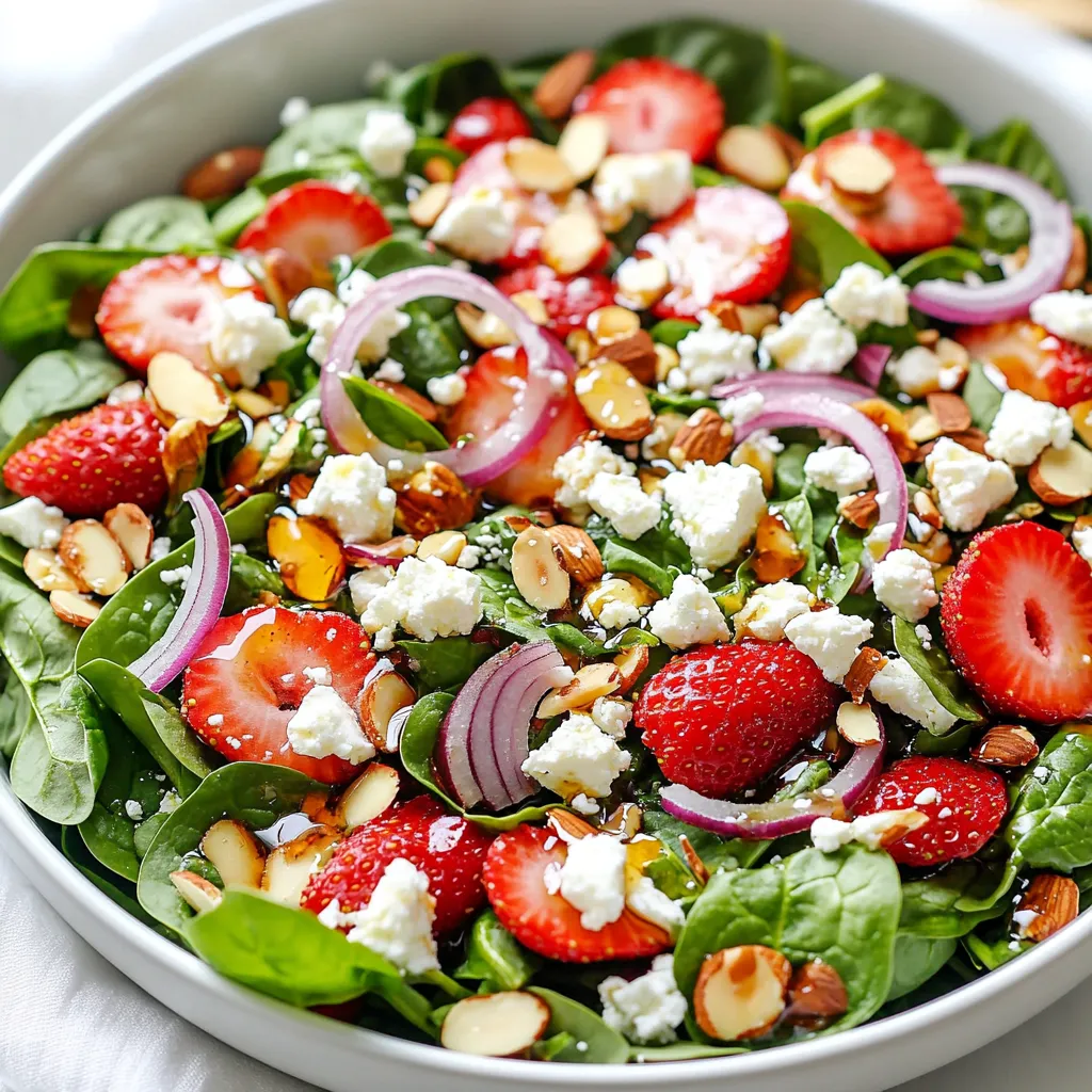 Strawberry Spinach Poppy Salad Fresh and Flavorful Mix