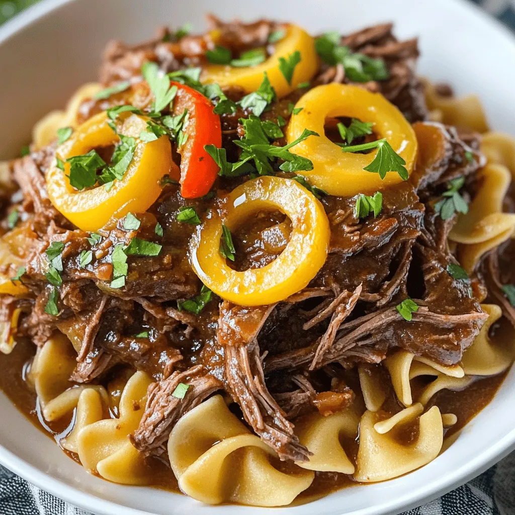 Savory Mississippi Beef Noodles Quick and Flavorful Meal