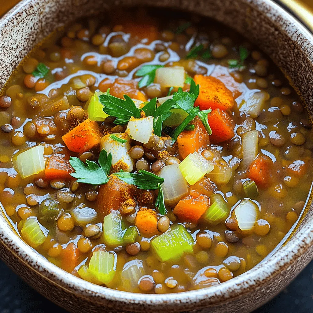 83. Spiced Lentil Soup Hearty and Nourishing Delight