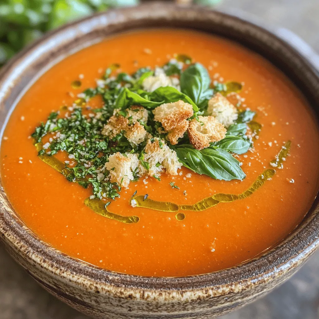 Creamy Tomato Basil Soup Simple and Flavorful Recipe