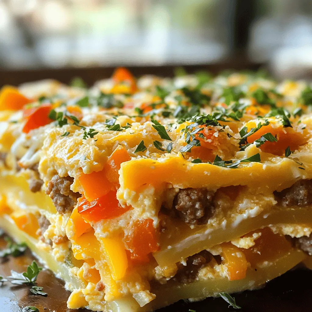 Savory Breakfast Sausage and Cheese Casserole Recipe