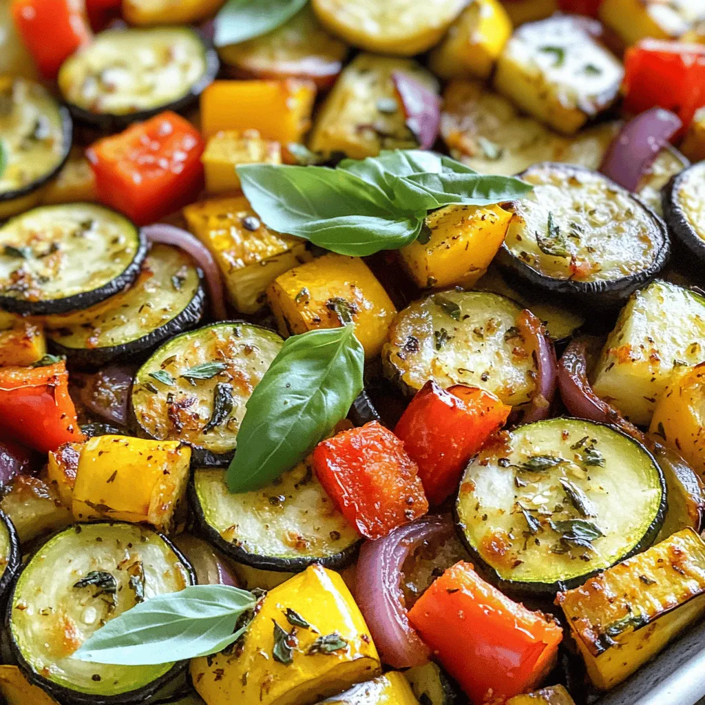 Roasted Zucchini and Eggplant Flavorful Side Dish