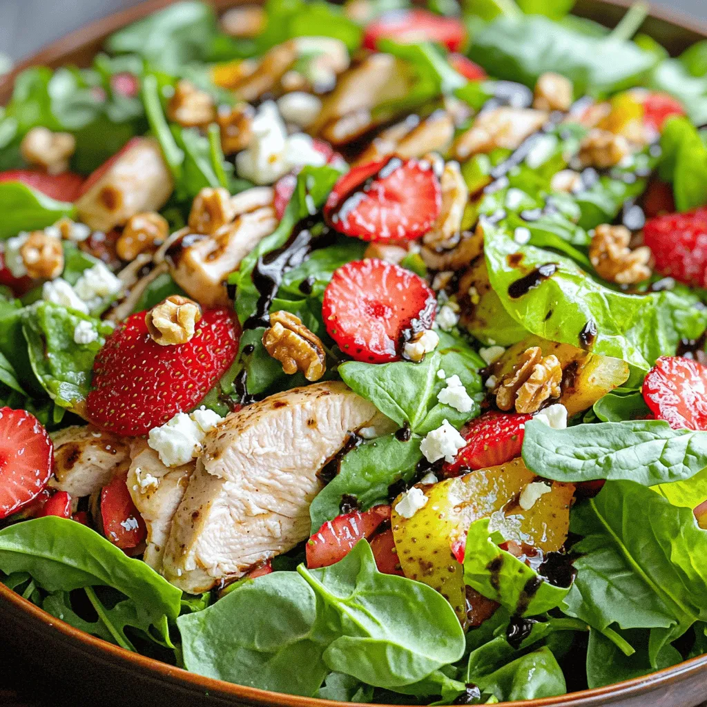 Balsamic Strawberry Chicken Salad Fresh and Tasty Meal